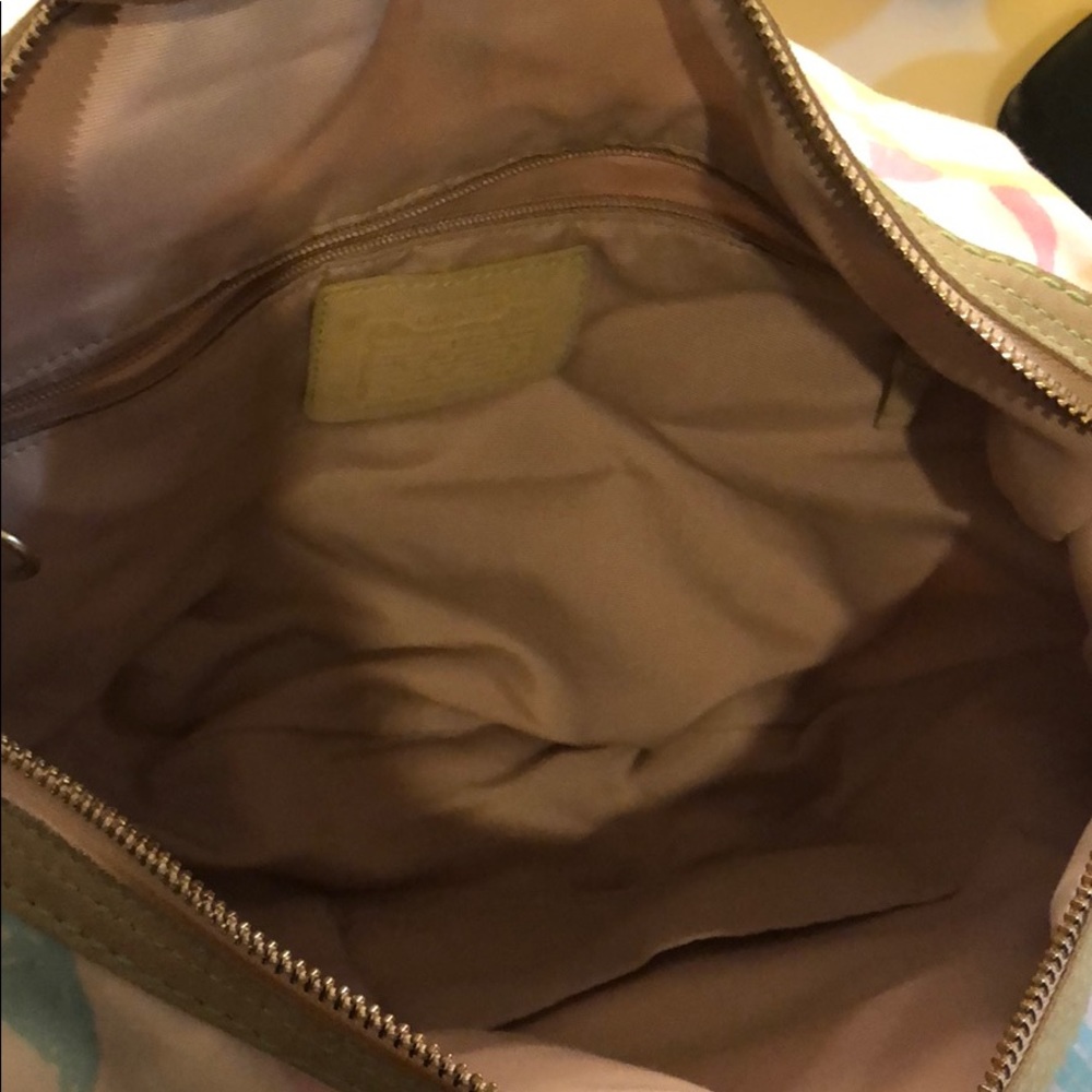 Coach Hampton Hobo Scribble Monogram Bag - image 7